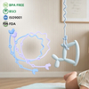 Silicone Bird Anti-Drop Pacifier Chain – 12g Lightweight, Stretchy Zigzag Cord, BPA Free, OEM Wholesale