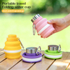 300ml BPA-Free Folding Silicone Water Bottle with Stainless Steel Carabiner – Lightweight Kids & Outdoor Travel Bottle | OEM Custom Logo