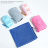 Portable Silicone Cooling Towel Set with Carabiner Storage Sleeve – Quick Dry Sport Towel for Running, Gym & Outdoor, OEM/ODM Available