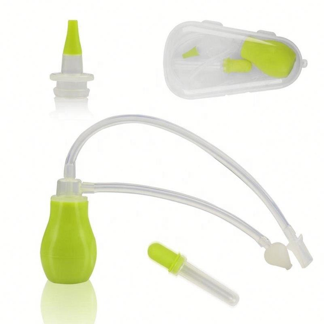 BPA Free Silicone Baby Nasal Aspirator Set – Soft Bulb Syringe & Tube Snot Sucker for Newborns and Infants, OEM/ODM Available