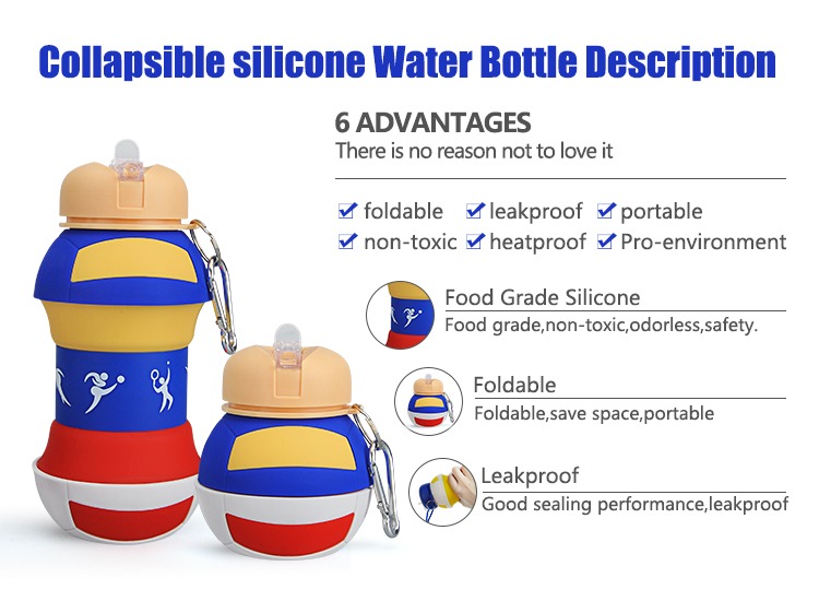 Volleyball Shape Collapsible Silicone Water Bottle (9).jpg