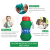 Golf Ball Shape Collapsible Silicone Water Bottle – 550ml BPA-Free Foldable Sports Bottle for Kids & Outdoor | Custom Logo OEM