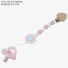 Natural Beech Wood Silicone Pacifier Clip Chain – 6 Shapes, DIY Bead Mix, BPA Free | OEM Wholesale