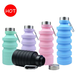 Collapsible Silicone Sport Water Bottle | Custom OEM Foldable Gym Bottle, FDA & LFGB Certified
