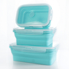 Custom Food-Grade Silicone Collapsible Lunch Box Set