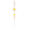Silicone Flower Daisy Pacifier Clip Chain – Chewable Pendant, BPA Free, OEM Wholesale