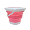 Collapsible Silicone Bucket 3L / 5L / 10L – Portable Foldable Water Pail with Hook & Bottom Groove for Outdoor, Camping, Fishing & Home Cleaning | OEM Custom