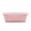BPA Free Collapsible Silicone Lunch Box 800ml – Leakproof Foldable Food Container with PP Lid for Office, School & Outdoor | OEM Custom