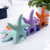 BPA Free Starfish Shape Food Grade Silicone Baby Teether – Textured Gum Massager Chew Toy for 3 Months+, OEM/ODM Available