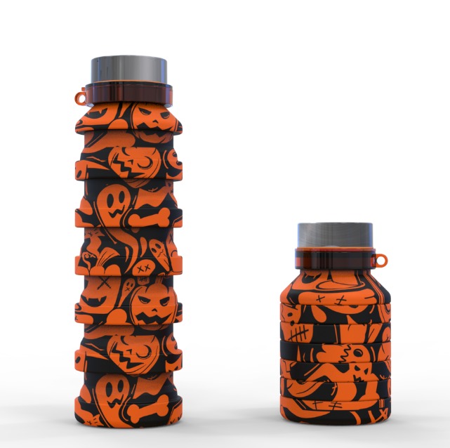 Halloween Collapsible Silicone Water Bottle (2).jpg