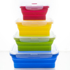 Custom Food-Grade Silicone Collapsible Lunch Box Set