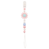 Silicone Flower Daisy Pacifier Clip Chain – Chewable Pendant, BPA Free, OEM Wholesale
