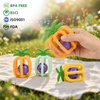 Silicone Pineapple Baby Teething Rattle Ball – 4-in-1 Chew, Rattle, Grasp & Hang Toy | OEM Wholesale