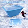 BPA Free 6LB Extra Large Silicone Ice Block Mold with Lid – Reusable Ice Maker for Ice Bath, Cooler & DIY | OEM Custom