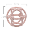 BPA Free Silicone Sensory Ball Teether with Molar Bumps – 3-in-1 Gum Massager, Grip Trainer & Rattle for Babies, OEM/ODM Available