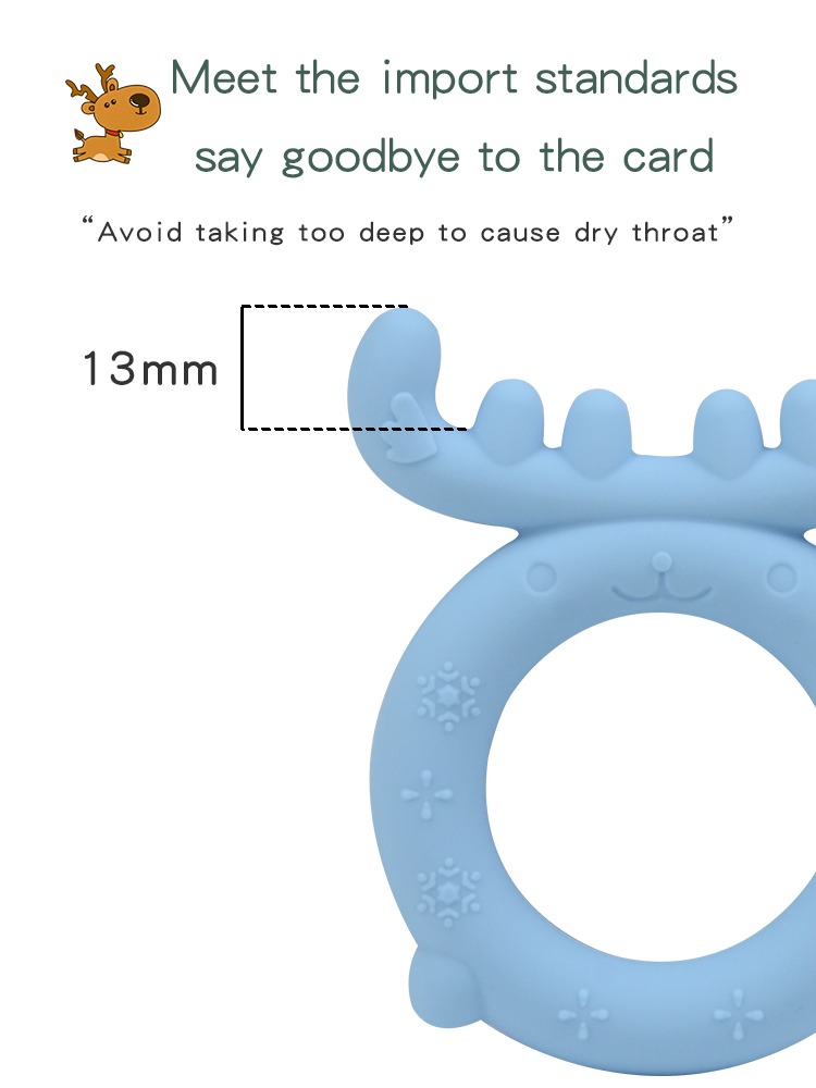  Elk Silicone Baby Teether Ring Multi-Point Gum Massager (10).jpg