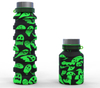 Halloween Custom Print Collapsible Silicone Water Bottle – 18oz BPA-Free Foldable Kids Gift Bottle | OEM Holiday Promotional Drinkware