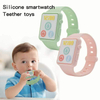 Silicone Watch Teether — Wearable Wrist-Worn Smartwatch Teething Toy with Adjustable Strap
