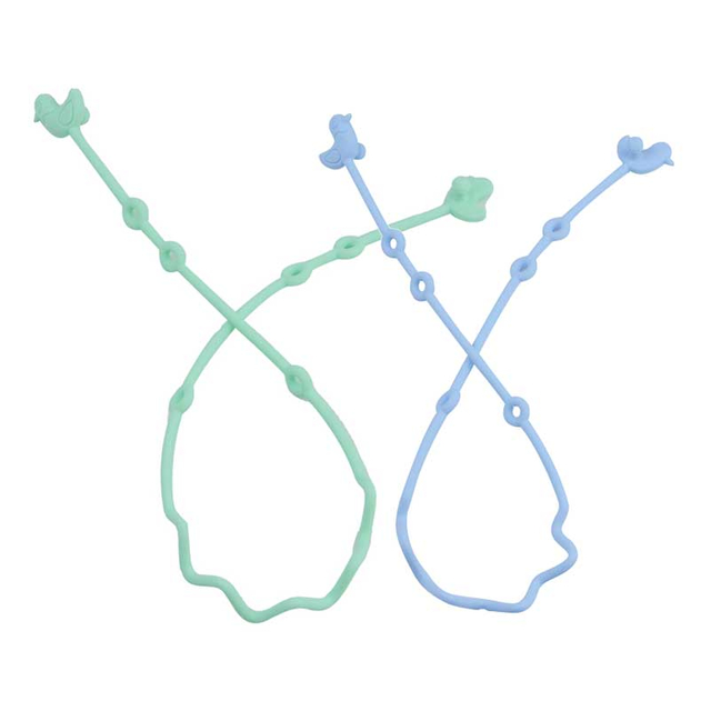 Birds Silicone Toy Safety Straps — 3-Gear Adjustable Multi-Snap, 13g Ultra-Light, Pastel Macaron Colors | EN 12586 Declared, FDA & EN 71-3 Certified OEM Manufacturer