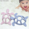 Silicone Turtle Teether — 3D Multi-Texture Baby Teething Toy with Open-Frame Grip Ring