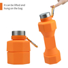  Silicone Dumbbell Water Bottles — Gym Novelty Gift, Anti-Slip Grip, Custom-Branded