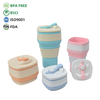 Silicone Collapsible Coffee Cup Set – Parent & Child 550ml + 300ml, Foldable Travel Mug, BPA Free , OEM Wholesale
