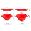 Collapsible Silicone Colander & Steamer Basket – Foldable Space-Saving Draining Basket, -60°C to 230°C, LFGB & BPA-Free | OEM Custom Logo