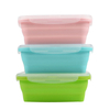 BPA Free Collapsible Silicone Lunch Box 800ml – Leakproof Foldable Food Container with PP Lid for Office, School & Outdoor | OEM Custom