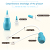 BPA Free Silicone Baby Nasal Aspirator Set – Soft Bulb Syringe & Tube Snot Sucker for Newborns and Infants, OEM/ODM Available