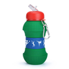 Golf Ball Shape Collapsible Silicone Water Bottle – 550ml BPA-Free Foldable Sports Bottle for Kids & Outdoor | Custom Logo OEM