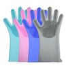 Food Grade Silicone Magic Cleaning Gloves with Brush – 2-in-1 Dishwashing Scrubber Gloves | OEM Custom