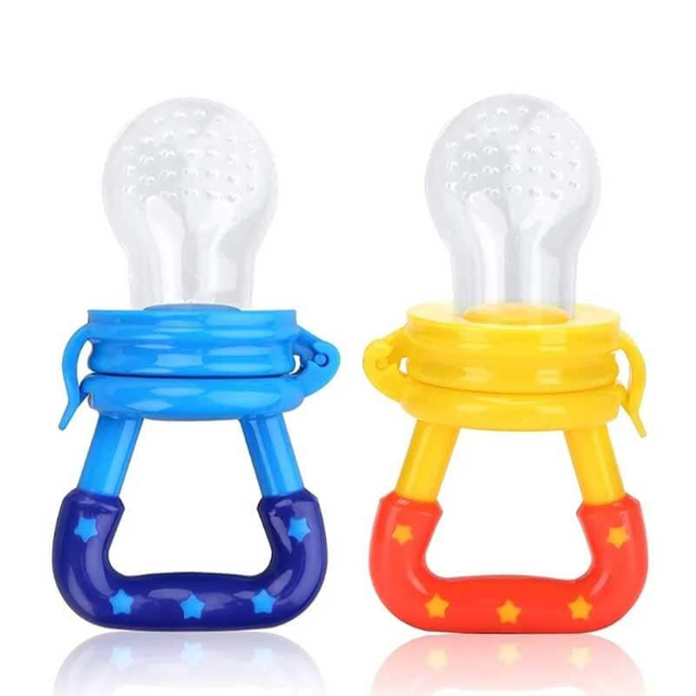 Silicone Baby Fruit Feeder — 3-Piece Solid Pouch System (S/M/L), Twist-Lock PP Handle, Cold-Therapy & Feeder Dual-Use | EN 14372 & FDA Certified OEM Manufacturer