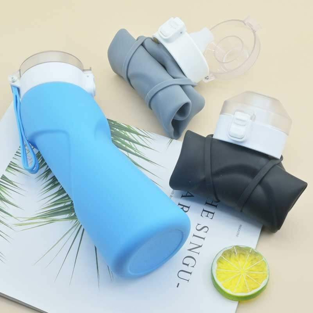 Custom Silicone Slant Water Bottle | OEM Manufacturer with FDA & LFGB Certified Food-Grade Silicone