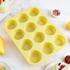 12-Cup Silicone Muffin Pan & Cupcake Baking Tray – Non-Stick BPA-Free, -60°C to 220°C, Easy Release for Oven & Microwave | OEM Custom Color & Logo
