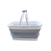 12L Foldable Silicone Bucket with Double Handle – Portable Waterproof Collapsible Water Pail for Outdoor, Car Wash & Fishing | OEM Custom