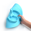 One-Piece Owl Silicone Baby Divided Suction Plate Placemat – 3-Section, FDA Certified | OEM Wholesale
