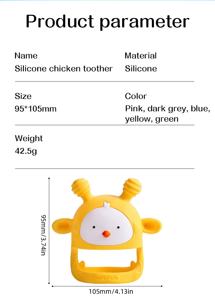 BPA Free Silicone Chicken Baby Teether Glove (5).jpg