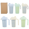 2-in-1 Ice Ball Maker Tumbler 600ml – Silicone Bubble Ice Mold Cup with Straw, Handle & Stainless Steel Inner Pot | OEM Custom Logo