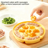 2-in-1 Silicone Baby Food Steamer Mold – Round Cute Animal Steamed Cake & Sausage Mold with Vent Holes & Heat-Resistant Handle | OEM Custom Logo