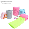 Portable Silicone Cooling Towel Set with Carabiner Storage Sleeve – Quick Dry Sport Towel for Running, Gym & Outdoor, OEM/ODM Available