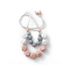 Silicone Teething Necklace — Caregiver-Worn Infinity Pendant with Breakaway Safety Clasp
