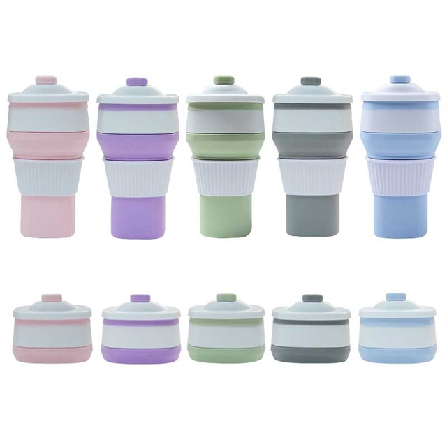 Collapsible Silicone Coffee Cup — Reusable, Heat-Resistant & Custom-Branded