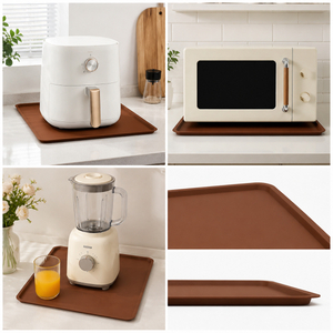 Custom Heat-Resistant Square Silicone Appliance Mat for Countertop Protection