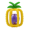 Silicone Pineapple Baby Teething Rattle Ball – 4-in-1 Chew, Rattle, Grasp & Hang Toy | OEM Wholesale