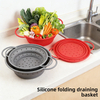 Collapsible Silicone Colander & Steamer Basket – Foldable Space-Saving Draining Basket, -60°C to 230°C, LFGB & BPA-Free | OEM Custom Logo