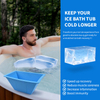 BPA Free 6LB Extra Large Silicone Ice Block Mold with Lid – Reusable Ice Maker for Ice Bath, Cooler & DIY | OEM Custom