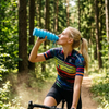 Custom 550ml Collapsible Silicone Water Bottle with Gold Cap
