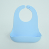 Custom Food-Grade Silicone Baby Bib with Catch Pocket