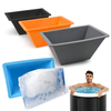 BPA Free 6LB Extra Large Silicone Ice Block Mold with Lid – Reusable Ice Maker for Ice Bath, Cooler & DIY | OEM Custom