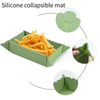Collapsible Silicone Plate with Magnetic Corners – Portable Food Tray for Outdoor Picnic, BBQ & Travel | OEM Custom